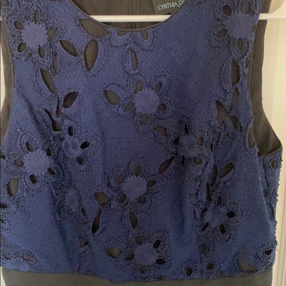 Cynthia Rowley eyelet, embellished dress